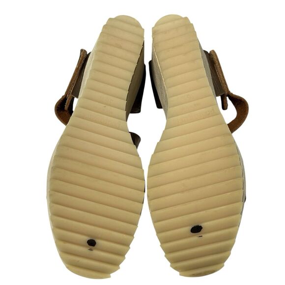 Pedro Garcia Fely Easy Metallic Leather Wedge Sandals Platform Women’s Size 36.5 - Picture 7 of 8